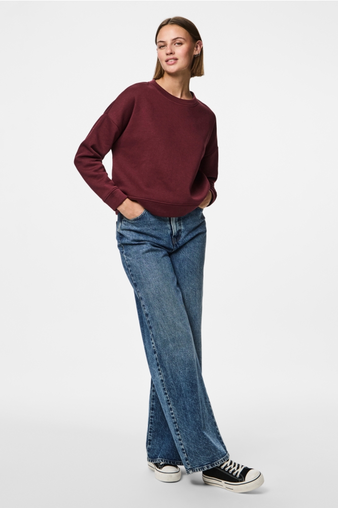 PCCHILLI LS LOOSE SWEAT NOOS BC 17156302 TAWNY PORT